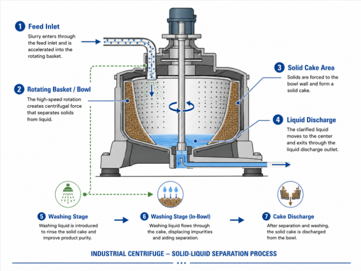 solid-liquid separation centrifuge working process diagram.png
